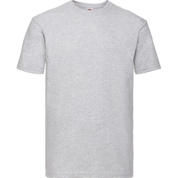 Fruit Of The Loom 61-044-0 | Maglietta Da Uomo Super Premium - Colore: Heather Grey - Taglia: L-image