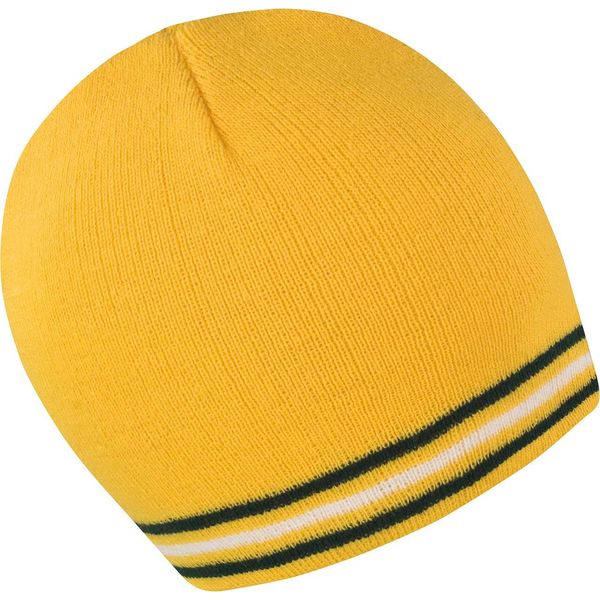 Result Winter Essentials R368X | Cappello Invernale National Beanie - Colore: Oro/Verde/Bianco - Taglia: Unica-image