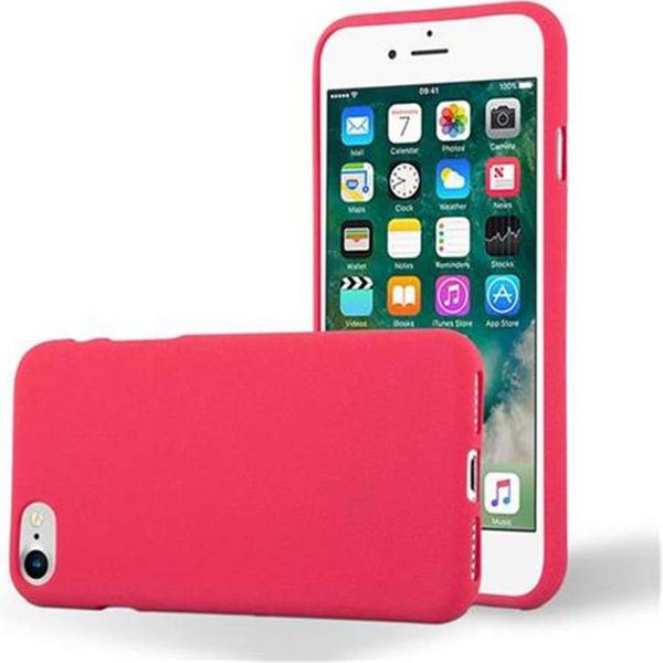 Cadorabo Custodia Protettiva Per Apple Iphone 7 / 7S / 8 / Se 2020 Cover In Rosso Custodia Per Cellulare Tpu Etui Cover Case-image