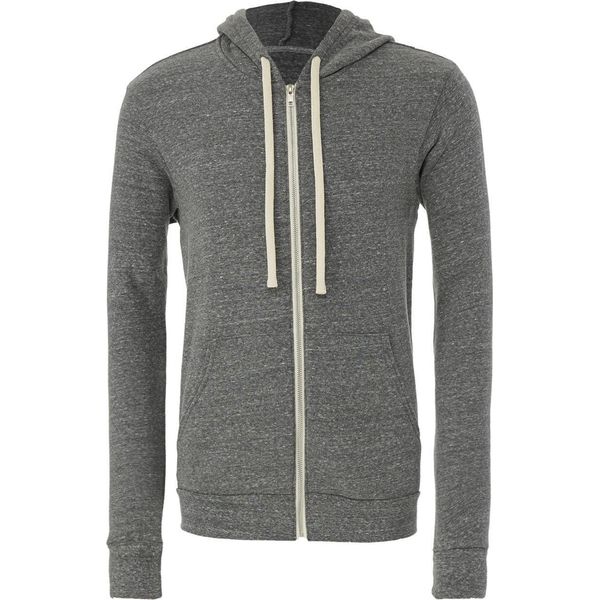 Bella Unisex Triblend Full Zip Hoodie Felpa Con Cappuccio, Taglia:M, Colore:Grigio Triblend-image