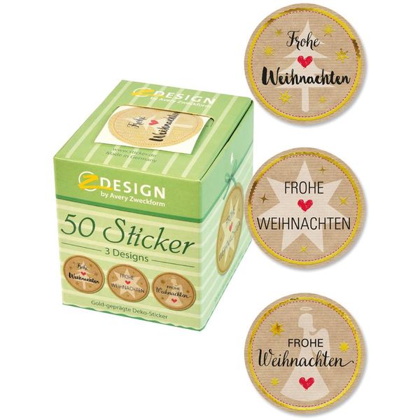 Avery Zweckform 56827 Zdesign Weihnachts-Sticker Auf Rolle-image