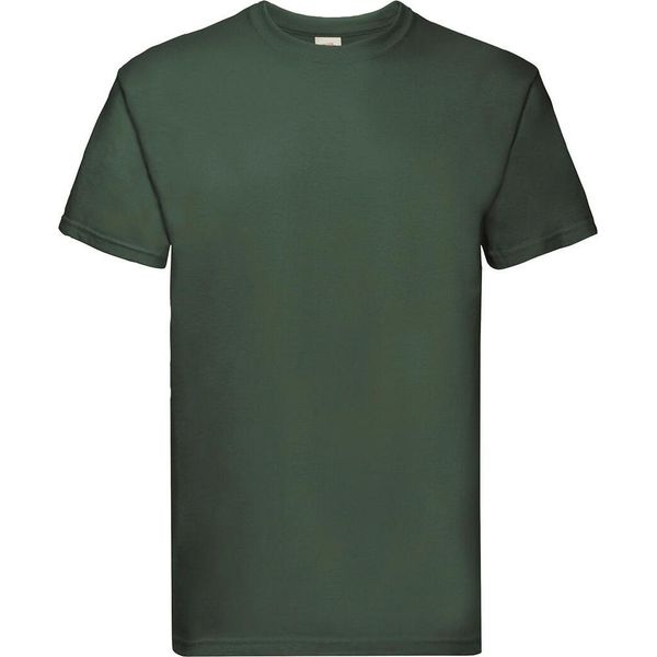 Fruit Of The Loom 61-044-0 | Maglietta Da Uomo Super Premium - Colore: Verde Bottiglia - Taglia: L-image