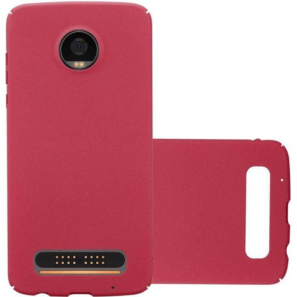 Cadorabo Custodia Protettiva Per Motorola Moto Z2 Play / Z2 Force Custodia In Rosso Custodia Rigida Custodia Per Cellulare Cover-image