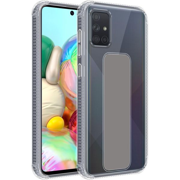 Cadorabo Cover Protettiva Per Samsung Galaxy A51 4G / M40S Custodia In Grigio Tpu Silicone Cover Funzione Stand-image