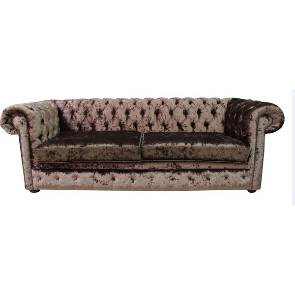 Chesterfield 4 Posti Classico Lusso Barocco Rococò Divano Similcuoio-image