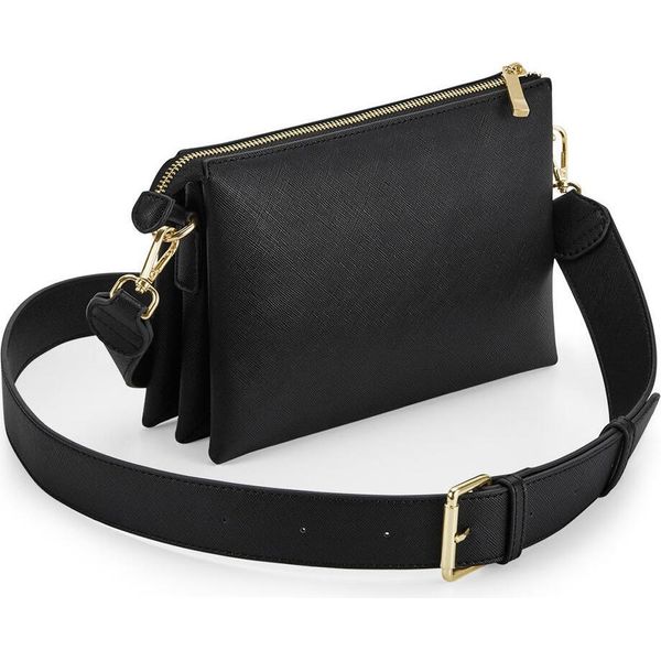 Bagbase BG759 | Boutique Soft Cross Body Bag 23X3,5X16 Cm - Colore: Nero - Dimensioni: 23 X 3,5 X 16 Cm-image
