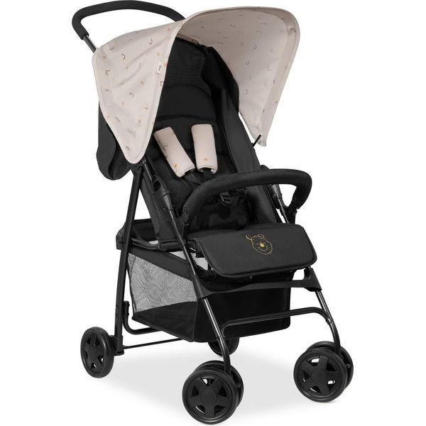 Hauck Buggy Sport, Ultra Leggero - Solo 5,9 Kg, Per Bambini Fino A 15 Kg, Piccolo Pieghevole, Passeggino Da Viaggio Con Funzione Reclinabile, Cestino Extra Large Fino A 3 Kg (Disney Pooh Rainbow Beige)-image