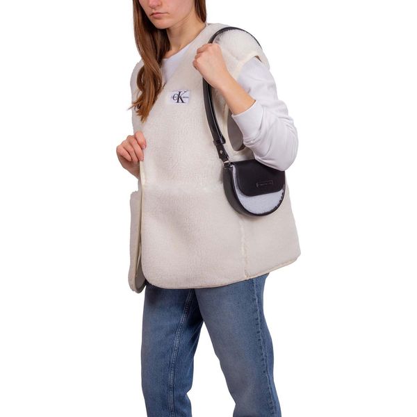 Calvin Klein Jeans - Giacca Smanicata Donna In Pile - Taglia Xs-image