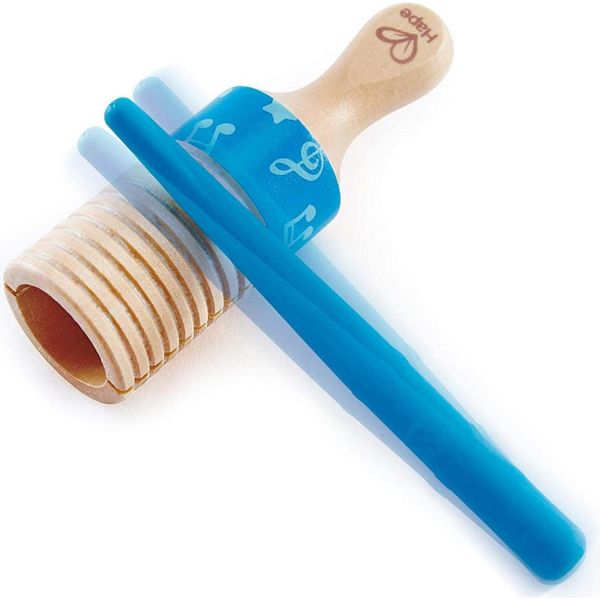 Hape Set Di Strumenti Musicali Per Il Ritmo Strumenti A Percussione In Legno Giocattolo Musicale Sonaglio-image