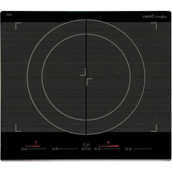 Cata Giga 600 Black "Ultra Fast"" - Piano Di Cottura A Induzione A Tutta Superficie Con Comando A Sfioramento Slider"-image