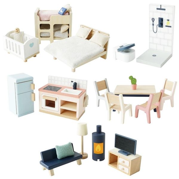 Le Toy Van Furniture Starter Set Completo Di Case-image