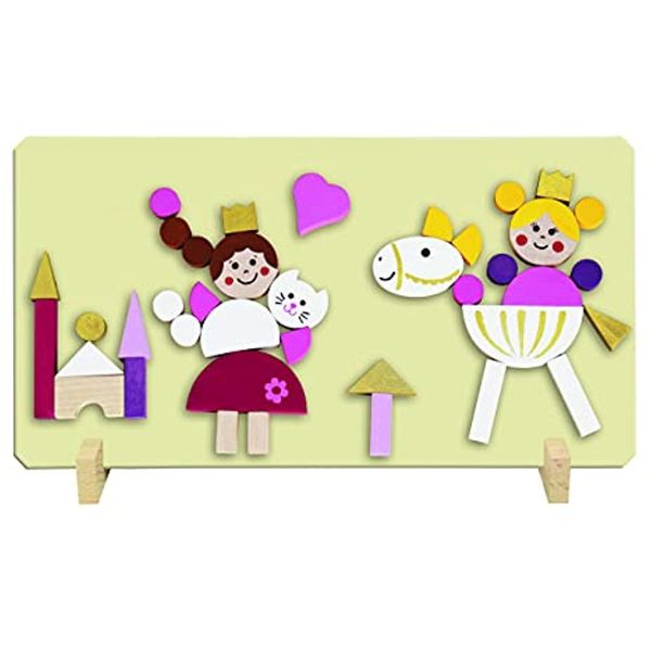 Detoa 14579 Puzzle Magnetico Delle Principesse, Multicolore-image