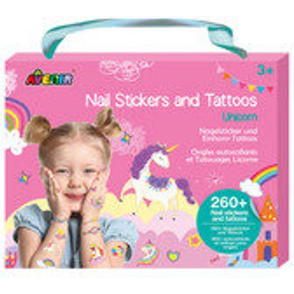 Avenir Nail Stickers And Tattoos Unicorns-image