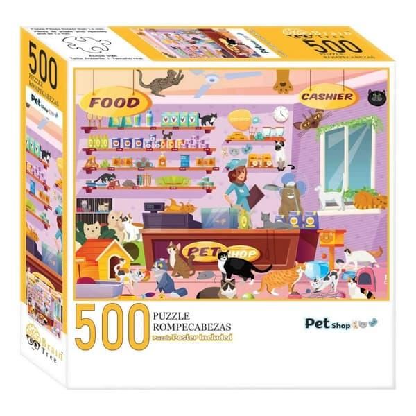 Brain Tree Puzzle Pet Shop 500 Pezzi-image