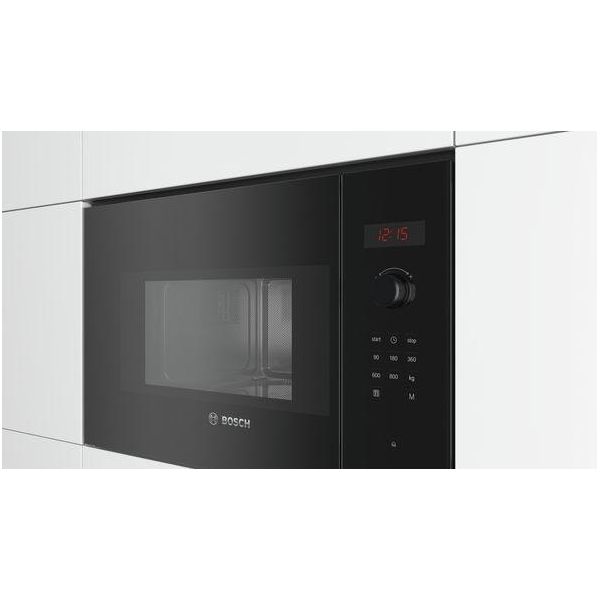 Forno A Microonde Da Incasso 20L 800W Nero Bosch Bfl523Mb1F-image
