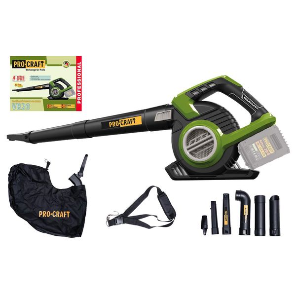 Soffiatore/Soffiatore Per Foglie Procraft VB20 Accu (Senza Batteria E Caricabatterie)-image