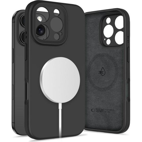 Tech-Protect Silicone Liquido Magsafe Iphone 16 Pro Nero-image