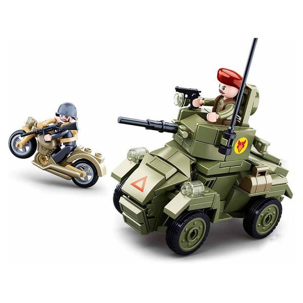 Sluban Wwii M38-B0710 Piccolo Veicolo Blindato Per Il Trasporto Del Personale-image