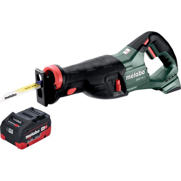 Sega A Gattoparo A Batteria Metabo Ssep 18 Lt 18 V 32 Mm + 1 Batteria Lihd 5,5 Ah - Senza Caricabatterie-image