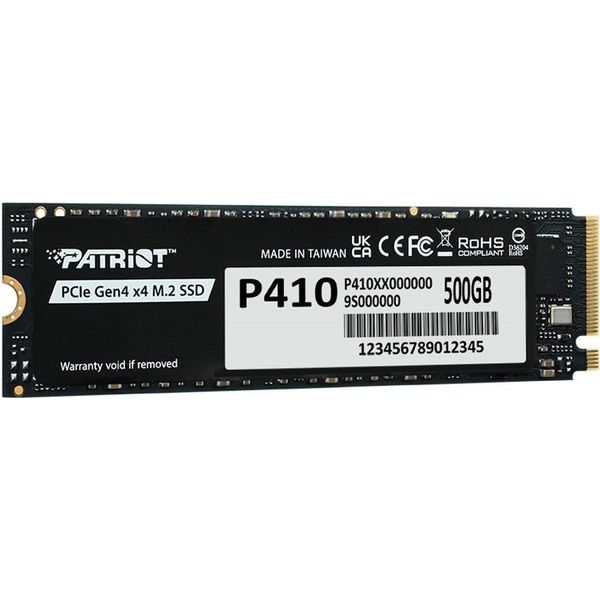 Patriot Ssd 500GB P410 Pcie M.2 Gen4 X4 Nvme 1.4 2280 5000/2300Mb/S-image