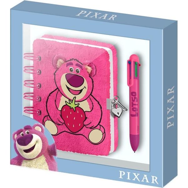 Disney Pixar Toy Story Lotso Plü Diario, Fragola+ Penna-image