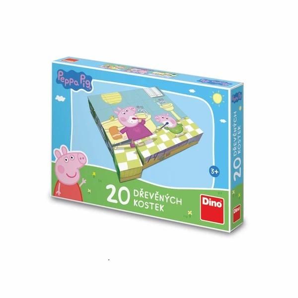 Dino Blocchi Immagine In Legno Peppa Pig Happy Day 20 Blocchi-image