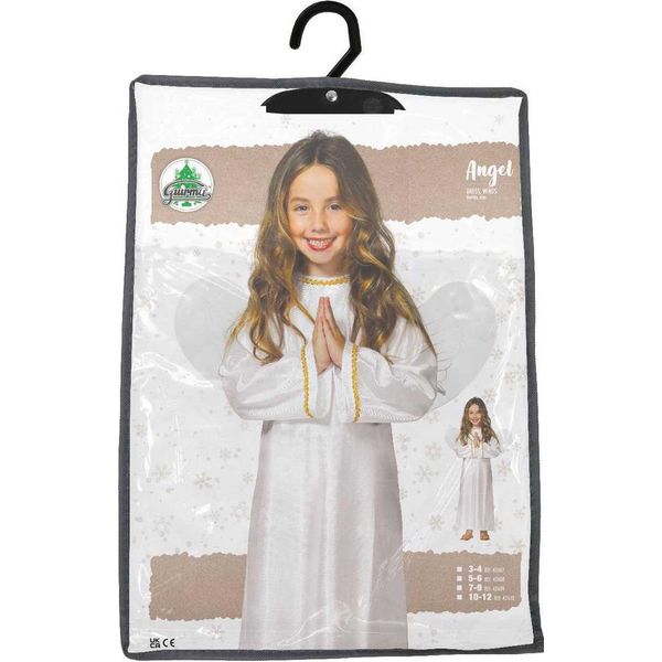 Fiestas Guirca - Costume Da Angelo Per Bambini FG1569 (116) (Bianco)-image