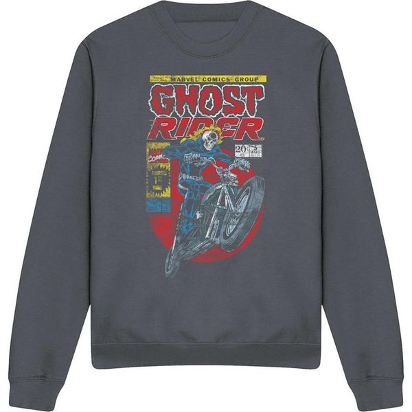 Ghost Rider - Felpa Da Uomo/Donna Unisex TV28921 (Xl) (Charcoal)-image