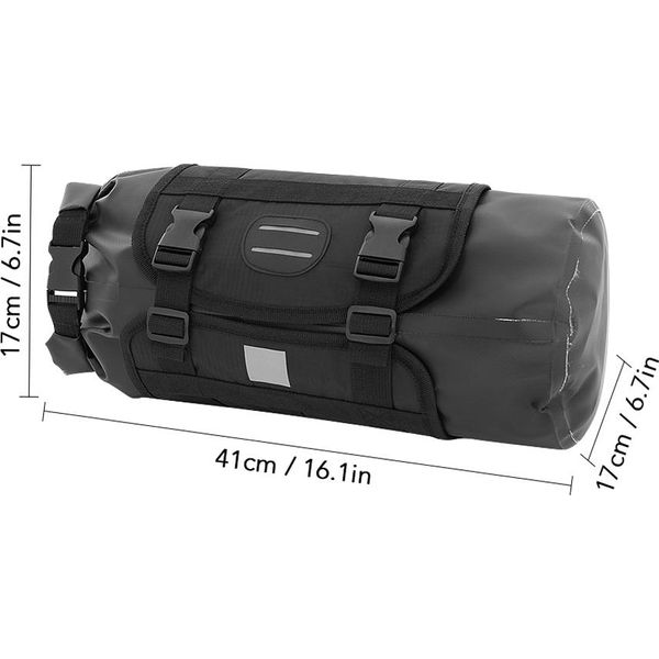 Borsa Da Manubrio Impermeabile Per Bicicletta Pacchetto Anteriore A Secco Ciclo Di Grande Capacità Borsa Anteriore Per Bicicletta Da Strada Mtb Mountain Bike-image