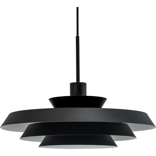 Lampada A Sospensione Led, Lampada A Sospensione, Lampada A Soffitto A Sospensione, Lampada A Sospensione Per Tavolo Da Pranzo, Lampada A Sospensione Per Soggiorno, Design Scandinavo, DL44 Nero-image