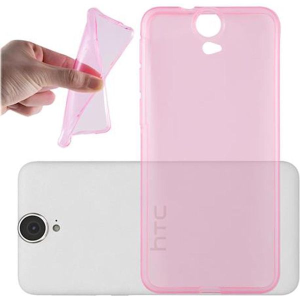Cadorabo Custodia Per Htc One E9 Custodia Protettiva In Rosa Custodia Protettiva In Silicone Tpu Custodia Etui-image