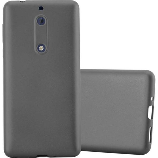 Cadorabo Custodia Protettiva Per Nokia 5 2017 Cover In Grigio Custodia Del Telefono Cellulare Tpu Custodia In Silicone Custodia Cover-image