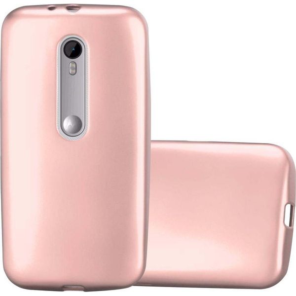 Cadorabo Custodia Protettiva Per Motorola Moto G3 Custodia In Rosa Custodia Per Telefono Cellulare Custodia In Silicone Tpu Custodia Cover Case-image
