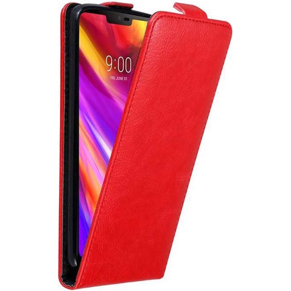 Cadorabo Custodia Per Lg G7 Thinq / Fit / One Copertura Protettiva In Rosso Custodia Flip Per Telefono Cellulare Custodia Cover-image