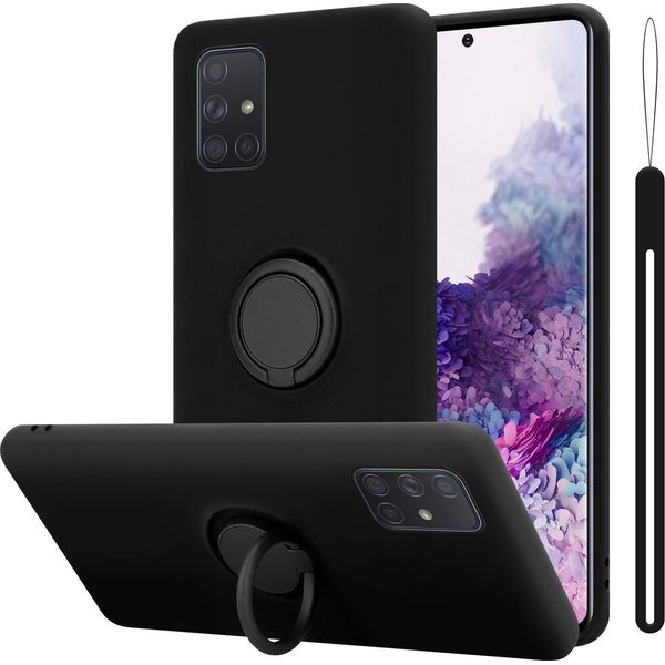 Cadorabo Cover Per Samsung Galaxy A71 4G Cover Protettiva In Nero Custodia Del Telefono Cellulare Tpu Custodia Cover-image
