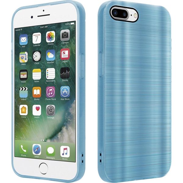 Custodia Cadorabo Per Apple Iphone 7 Plus / 7S Plus / 8 Plus Custodia Protettiva In Turchese Custodia Del Telefono Cellulare Custodia In Silicone Tpu Custodia-image