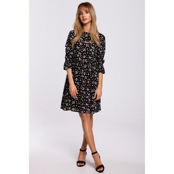 Made Of Emotion Abito Floreale Donna Nario M521 Nero S-image