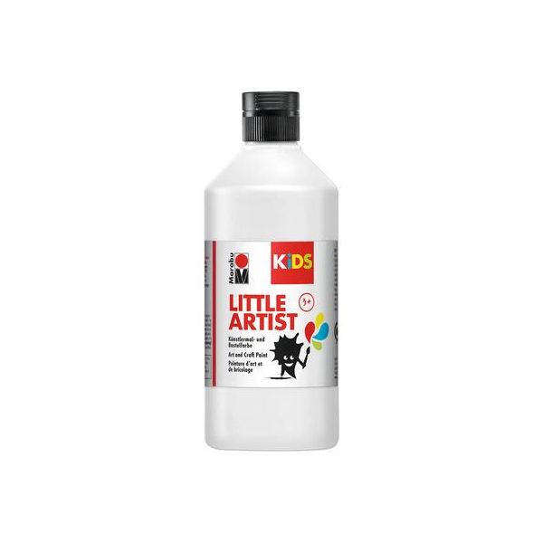 Marabu 3050075070 Marabu Kids Pittura Artigianale Little Artist, 500 Ml, Bianco-image