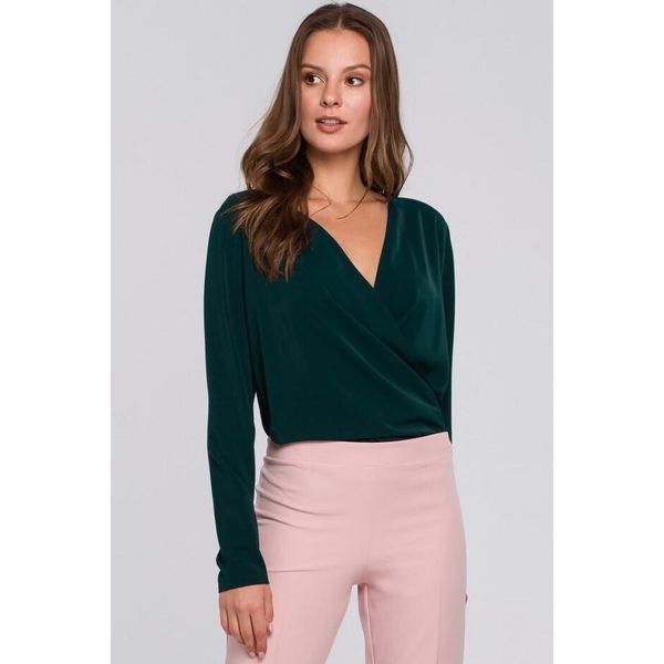 Makover Camicetta Da Donna Estrinwen K037 Verde Scuro Xxl-image