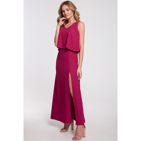 Makover Maxi Abito Donna Siver K048 Prugna M-image