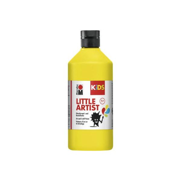 Marabu 3050075019 Marabu Kids Pittura Artigianale Little Artist, 500 Ml, Giallo-image