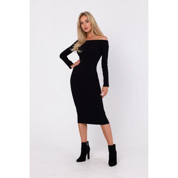 Made Of Emotion Abito Off Shoulder Da Donna Mshikela M757 Nero L/Xl-image
