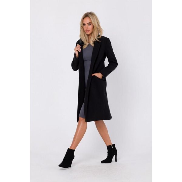 Made Of Emotion Cappotto Crombie Da Donna Maduna M758 Nero M-image