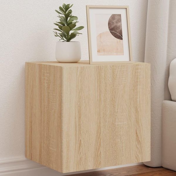 Maison Exclusive - Mobile Tv Con Luci Led 2 Pz. Rovere Sonoma-image