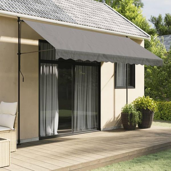 Maison Exclusive - Tenda Da Sole Retrattile Antracite 350X150 Cm Tessuto E Acciaio-image