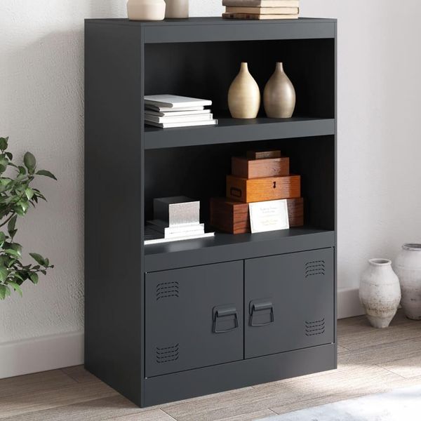Maison Exclusive - Credenza Antracite 67X39X107 Cm Acciaio-image