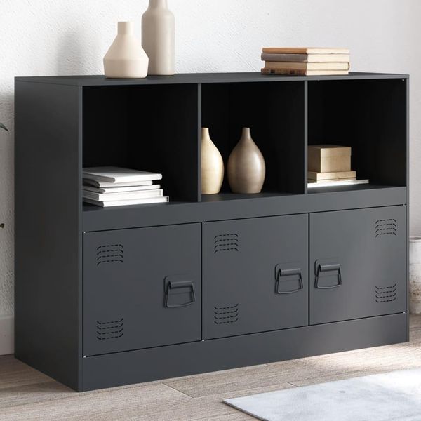 Maison Exclusive - Credenza Antracite 99X39X73 Cm Acciaio-image