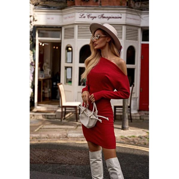 Made Of Emotion Zukonj M818 Abito Rosso A Spalla Larga Da Donna S/M-image