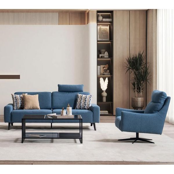 Set Di Divani 3+1 Posti Design Divano Imbottito Divano Moderno Lusso Nuovo-image