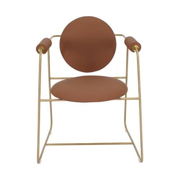 Sedia Marrone Lusso Mobili Sala Da Pranzo Design Sedie Eleganti Legno Moderno-image